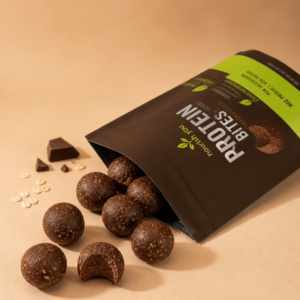Better High-Protein Bites – branded packaging